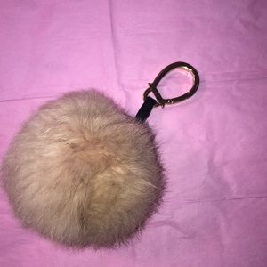 Etienne Aigner Pom Pom Bag Charm/Keychain